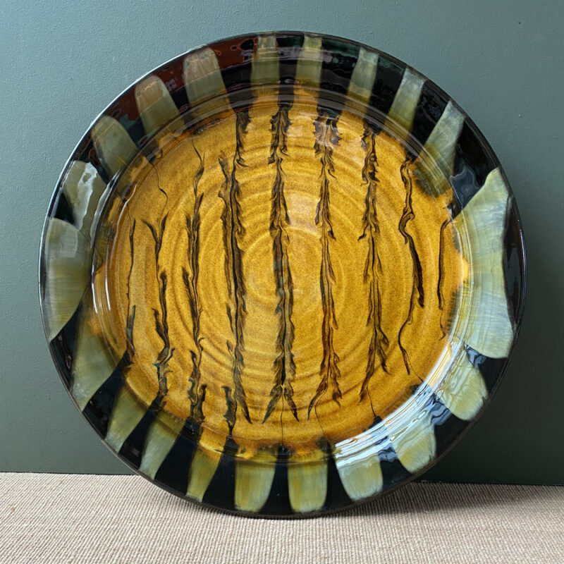 Mike Parry Slipware Ceramic Platter Plate Tinsmiths