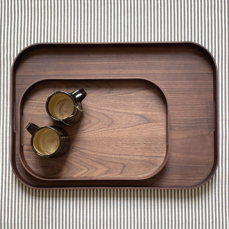 Walnut Wooden Tray Rectangular Tinsmiths