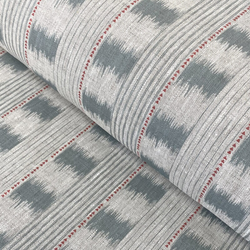 Otto Print Striped Linen fabric Tinsmiths