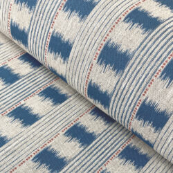 Otto Print Striped Linen fabric Tinsmiths