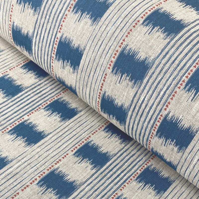 Otto Print Striped Linen fabric Tinsmiths