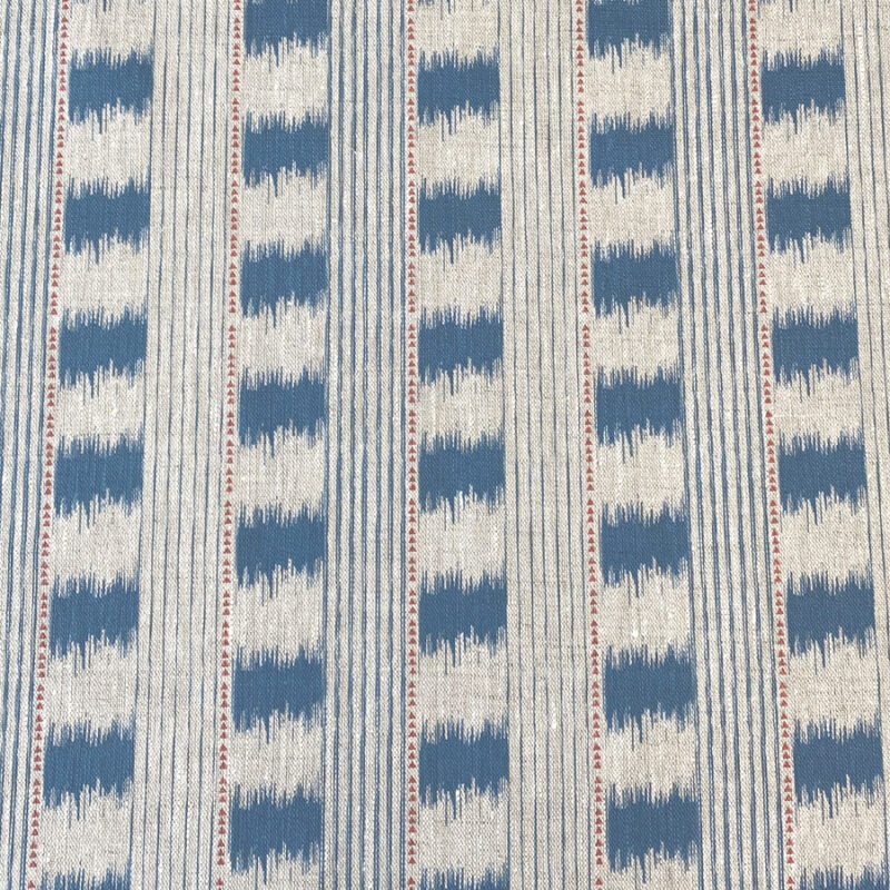 Otto Linen Stripe - Kingfisher Blue - Image 2