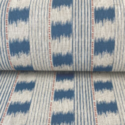 Otto Print Striped Linen fabric Tinsmiths