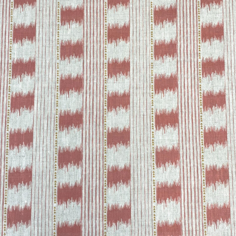 Otto Linen Stripe - Strawberry - Image 2