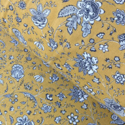 Dianthus Cotton Print Curtain Fabric Tinsmiths