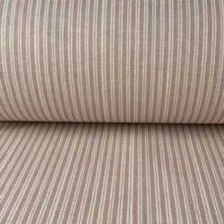 Extra Wide Pinstripe Print brushed cotton fabric Tinsmiths Curtains Blinds