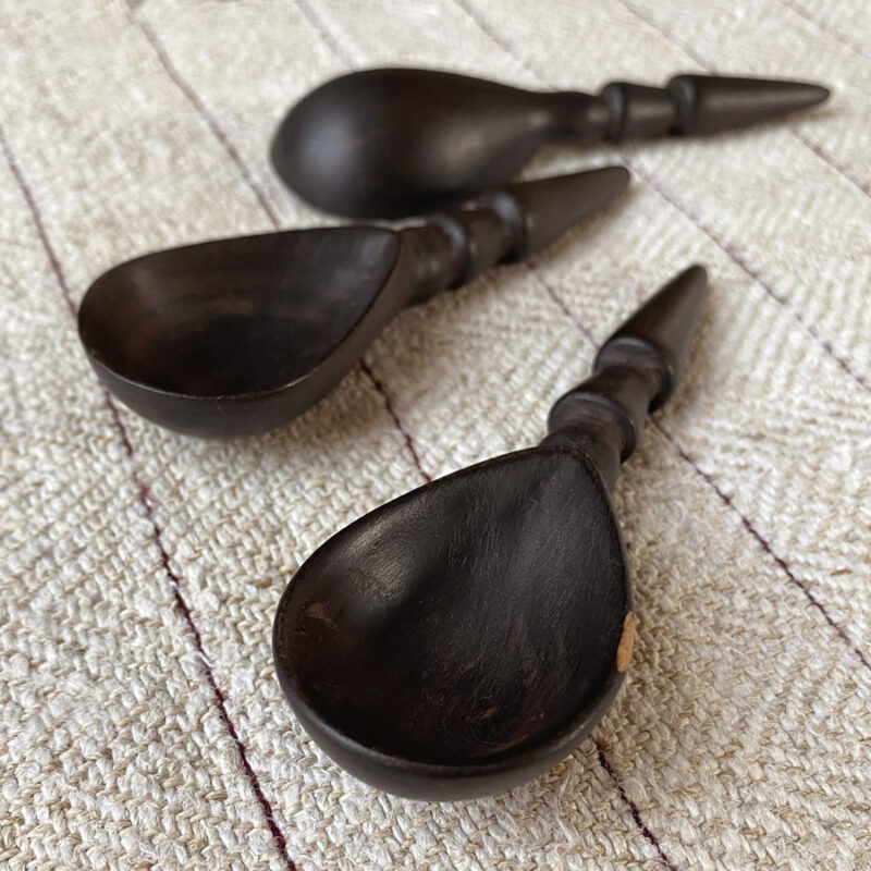 Qasa Qasa African Blackwood Spice Spoon Tinsmiths