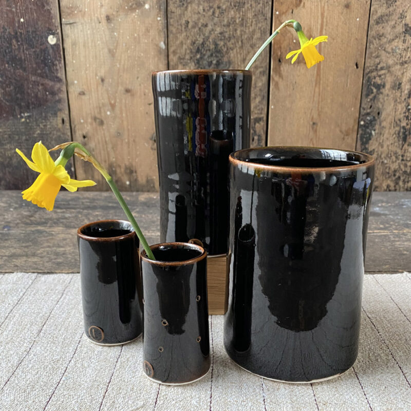 Stuart Houghton Vases - Tenmoku