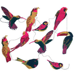 East End Press Paper Garland Tinsmiths Tropical Birds