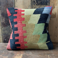 Vintage Repurposed Wool Kilim Cushion Tinsmiths of Ledbury