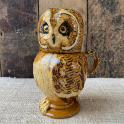Carole Glover Slipware Ceramics Pottery Owl Jug Tinsmiths Ledbury