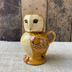 Carole Glover Slipware Ceramics Pottery Owl Jug Staffordshire Tinsmiths Ledbury