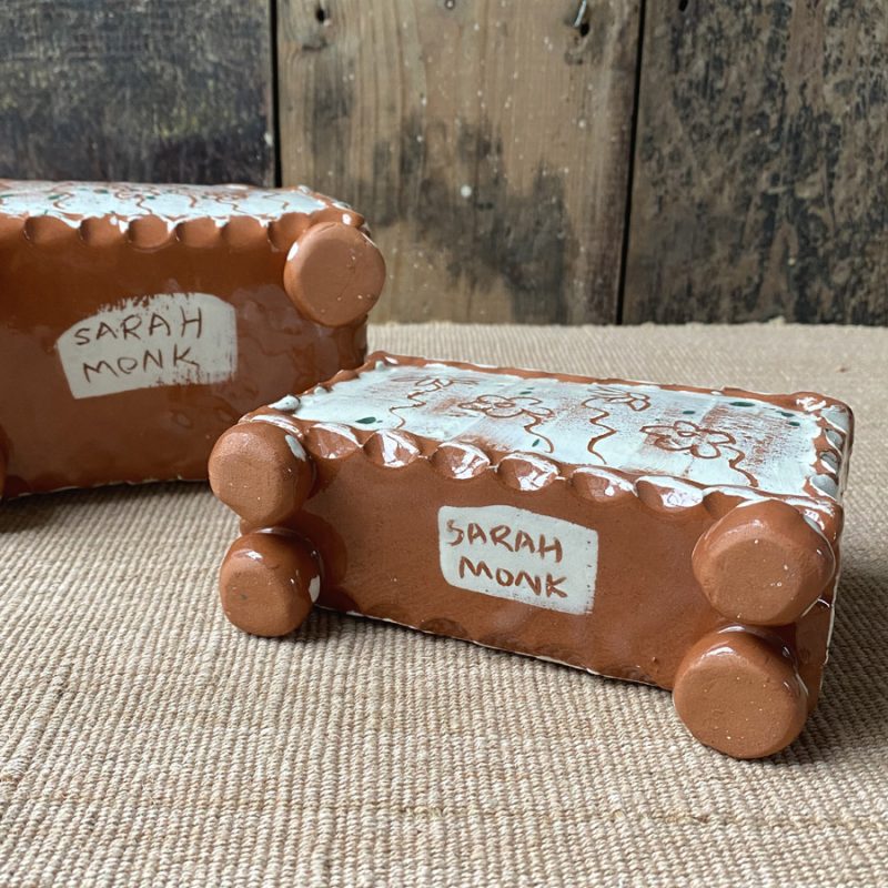 Sarah Monk Ceramic Flower Brick - White - Image 3