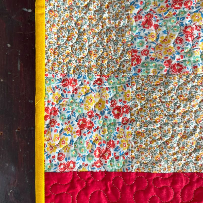 Mid Century Patchwork Quilt - QU05 - Image 4