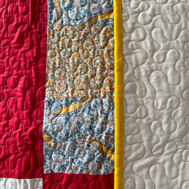 Mid Century Patchwork Quilt - QU05 - Image 5
