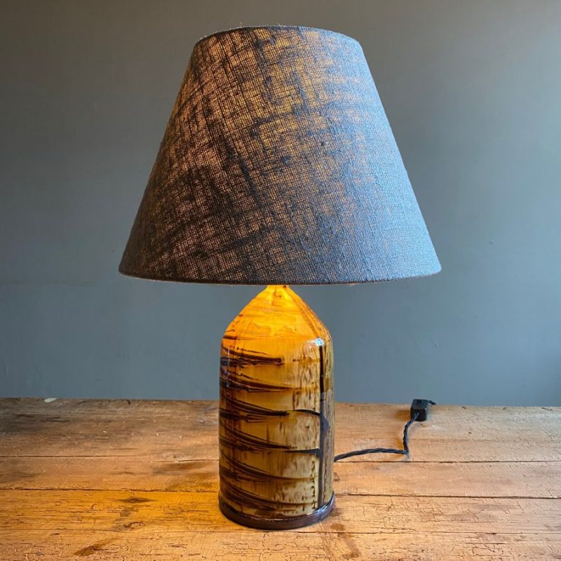 Russell Kingston Slipware Lamp Tinsmiths Ledbury