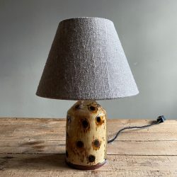 Russell Kingston Slipware Lamp Tinsmiths Ledbury