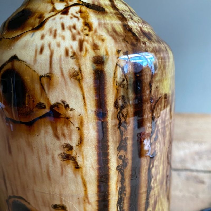 Russell Kingston Slipware Lamp Tinsmiths Ledbury