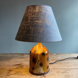 Russell Kingston Slipware Lamp Tinsmiths Ledbury
