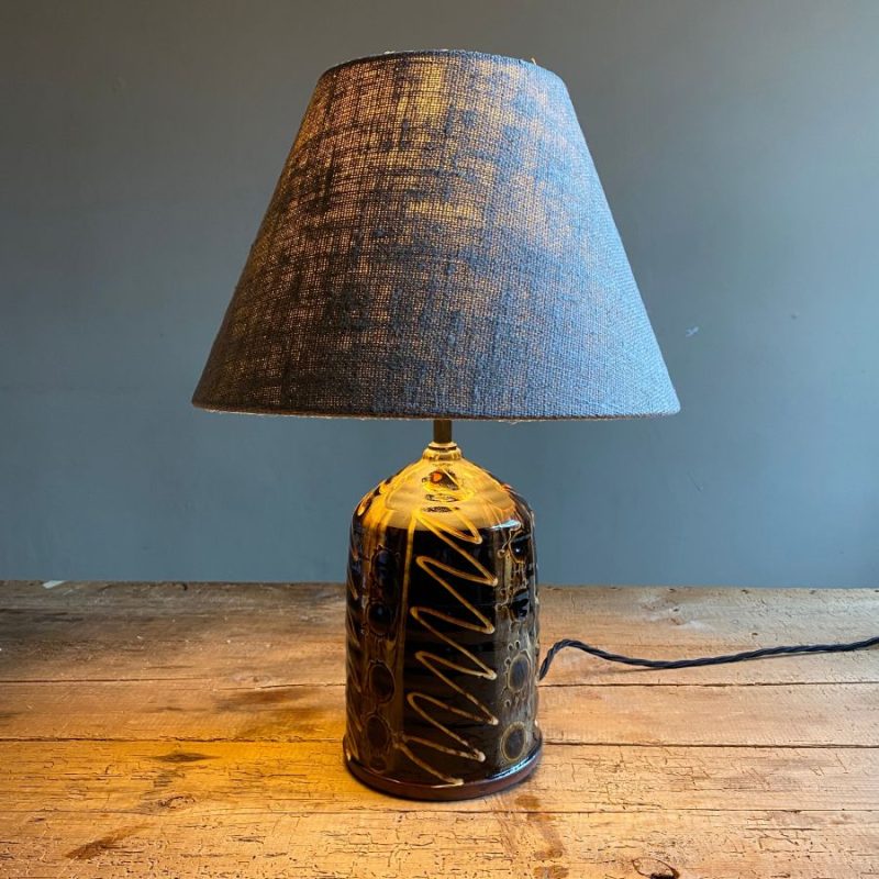 Russell Kingston Slipware Lamp Tinsmiths Ledbury