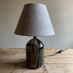 Russell Kingston Slipware Lamp Tinsmiths Ledbury