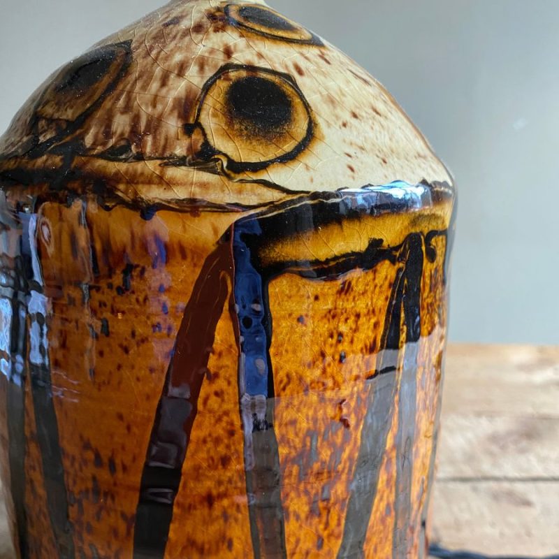 Russell Kingston Slipware Lamp Tinsmiths Ledbury