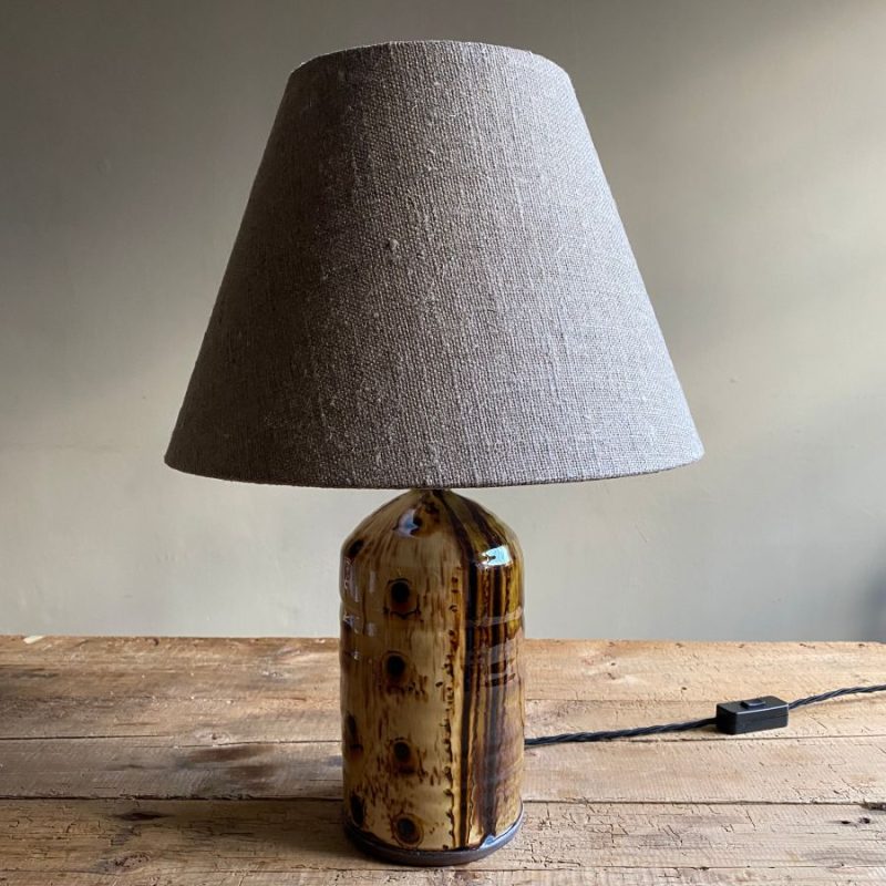 Russell Kingston Slipware Lamp Tinsmiths Ledbury