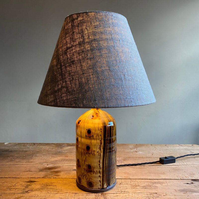 Russell Kingston Slipware Lamp Tinsmiths Ledbury