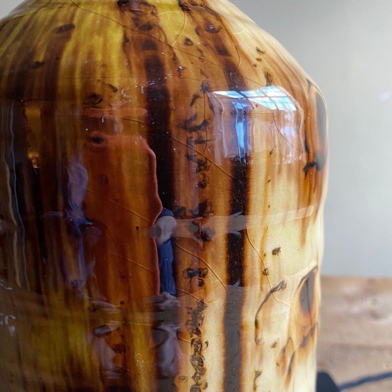 Russell Kingston Slipware Lamp Tinsmiths Ledbury
