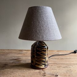 Russell Kingston Slipware Lamp Tinsmiths Ledbury