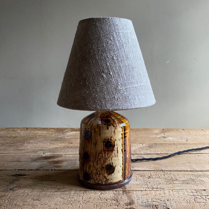 Russell Kingston Slipware Lamp Tinsmiths Ledbury