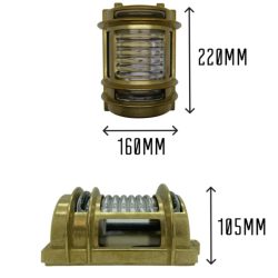 Brass Bulkhead Wall Light Tinsmiths Ledbury