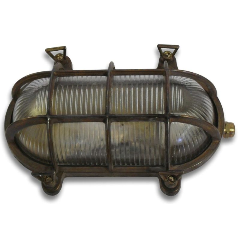 Large Brass Bulkhead Light Tinsmiths Ledbury