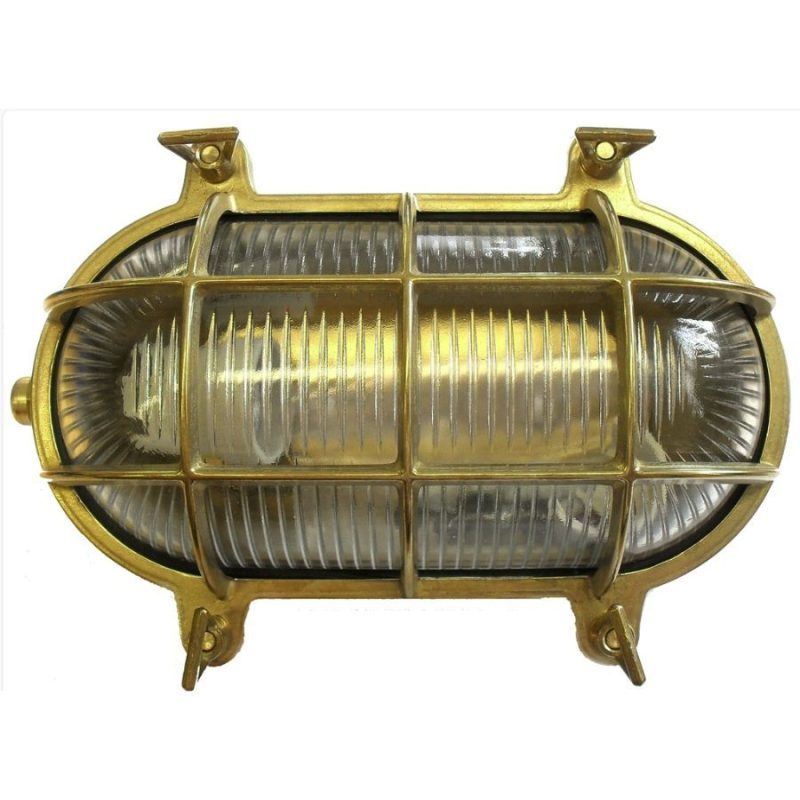 Large Brass Bulkhead Light Tinsmiths Ledbury