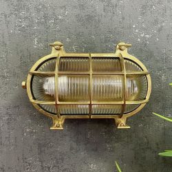 Large Brass Bulkhead Light Tinsmiths Ledbury