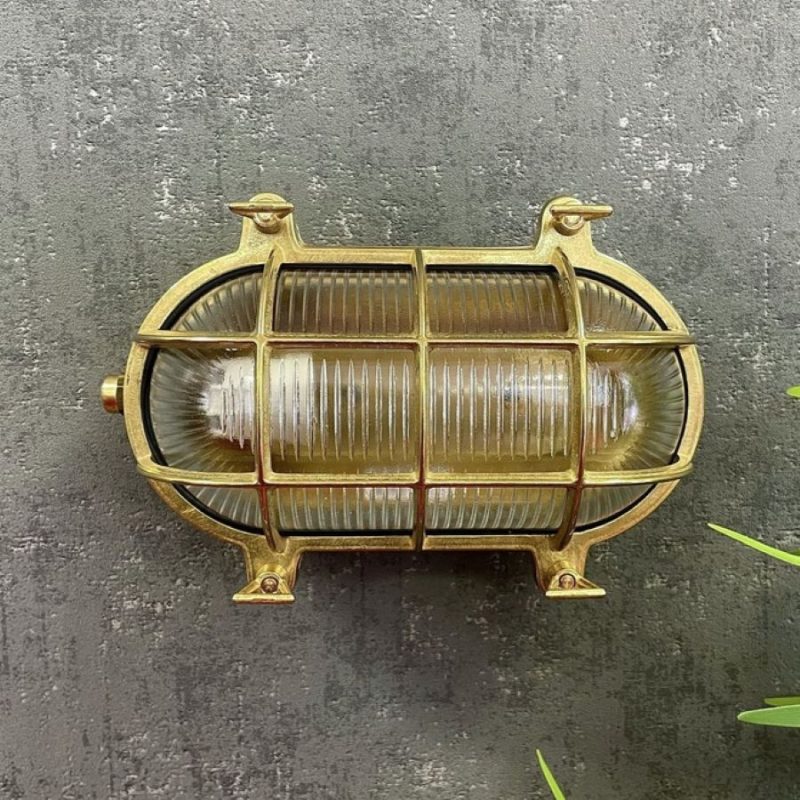 Large Brass Bulkhead Light Tinsmiths Ledbury