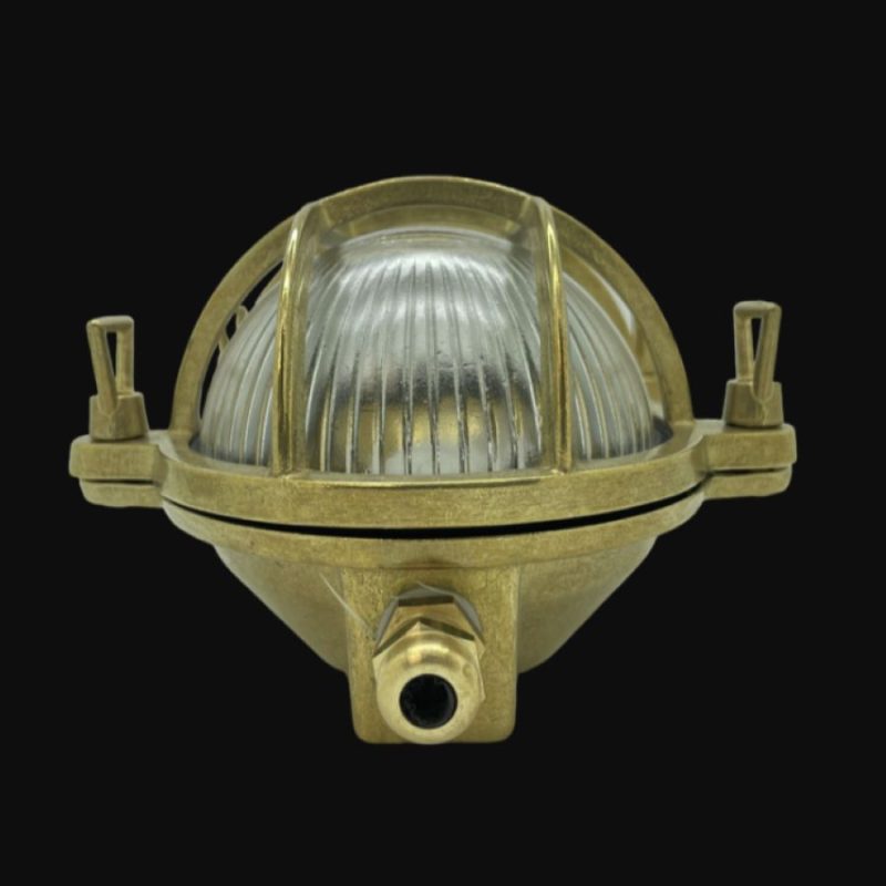Large Brass Bulkhead Light Tinsmiths Ledbury