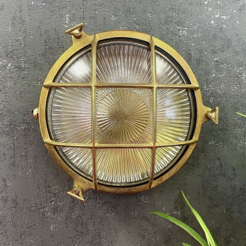 Large Brass Porthole Bulkhead