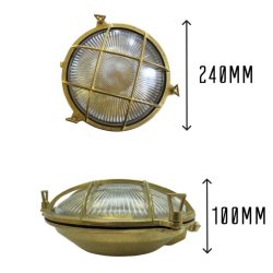 Brass Bulkhead Light Tinsmiths Ledbury