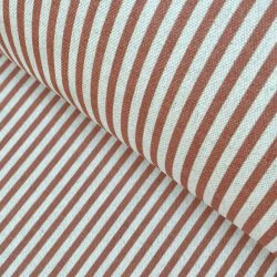 Etta Brick stripe curtain fabric