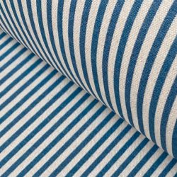 Etta Stripe Blue stripe curtain fabric