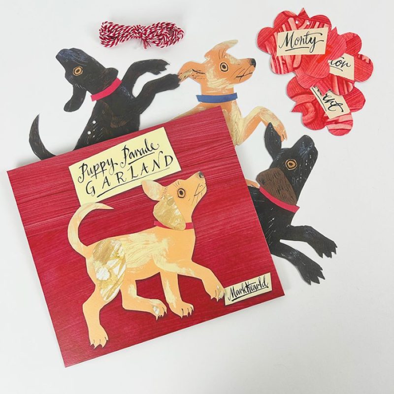 Mark hearld Puppy Parade Garland Tinsmiths Ledbury